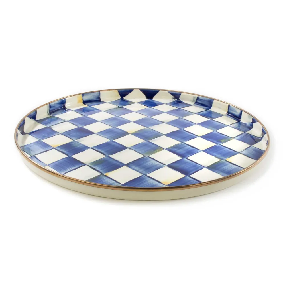 Kulatý tác Royal Check od MacKenzie-Childs