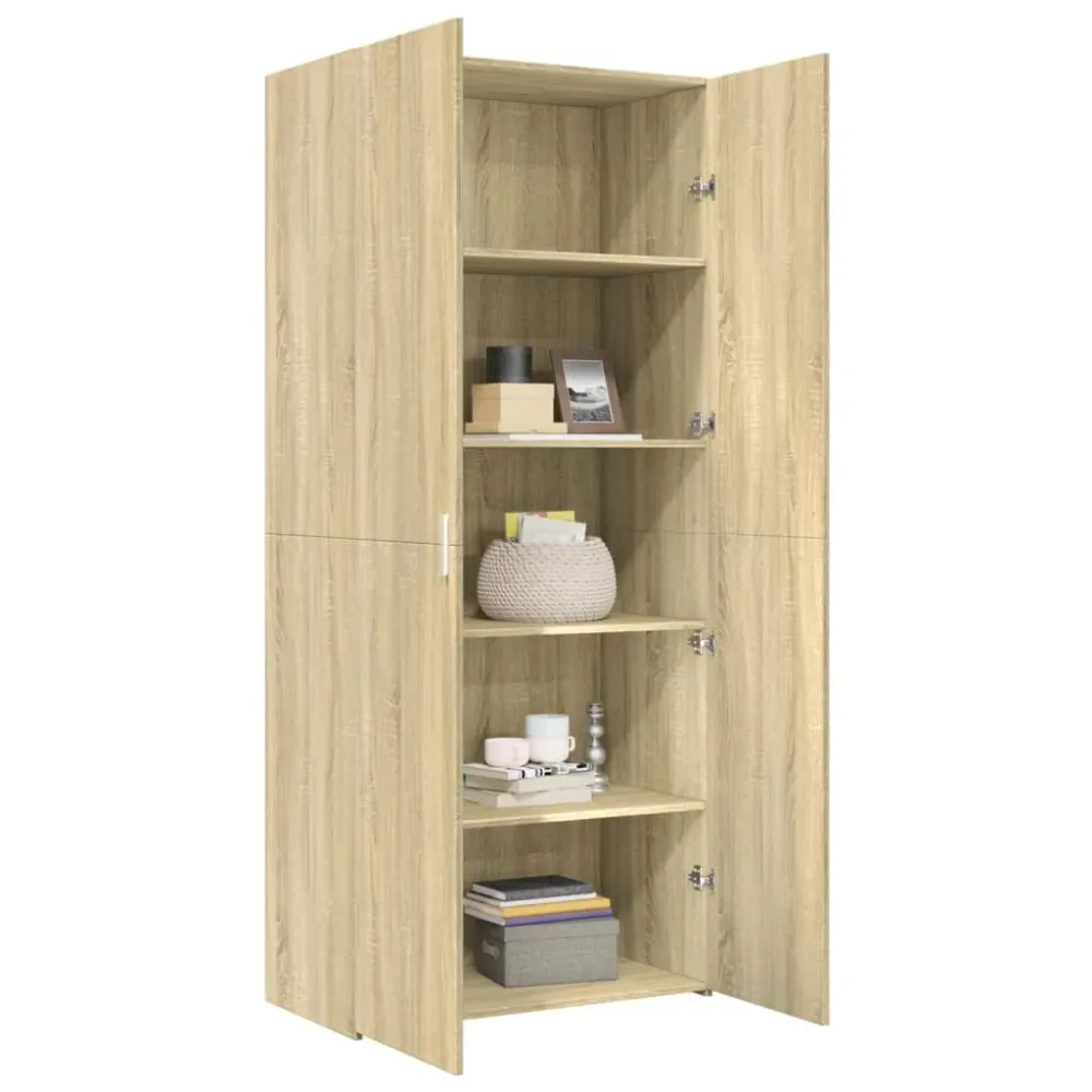 Skříň highboard 80 x 42,5 x 185 cm kompozitní dřevo
