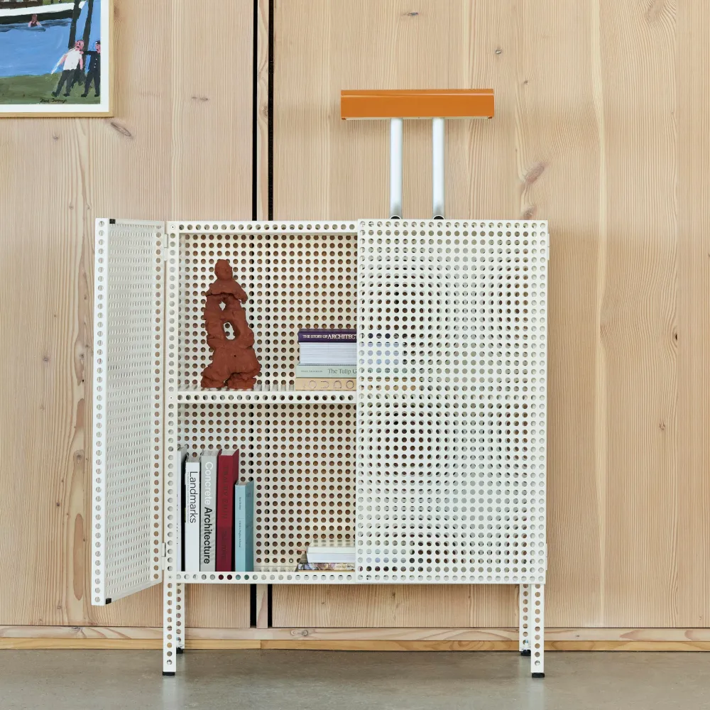 Komoda Perforated, Medium, Eggshell