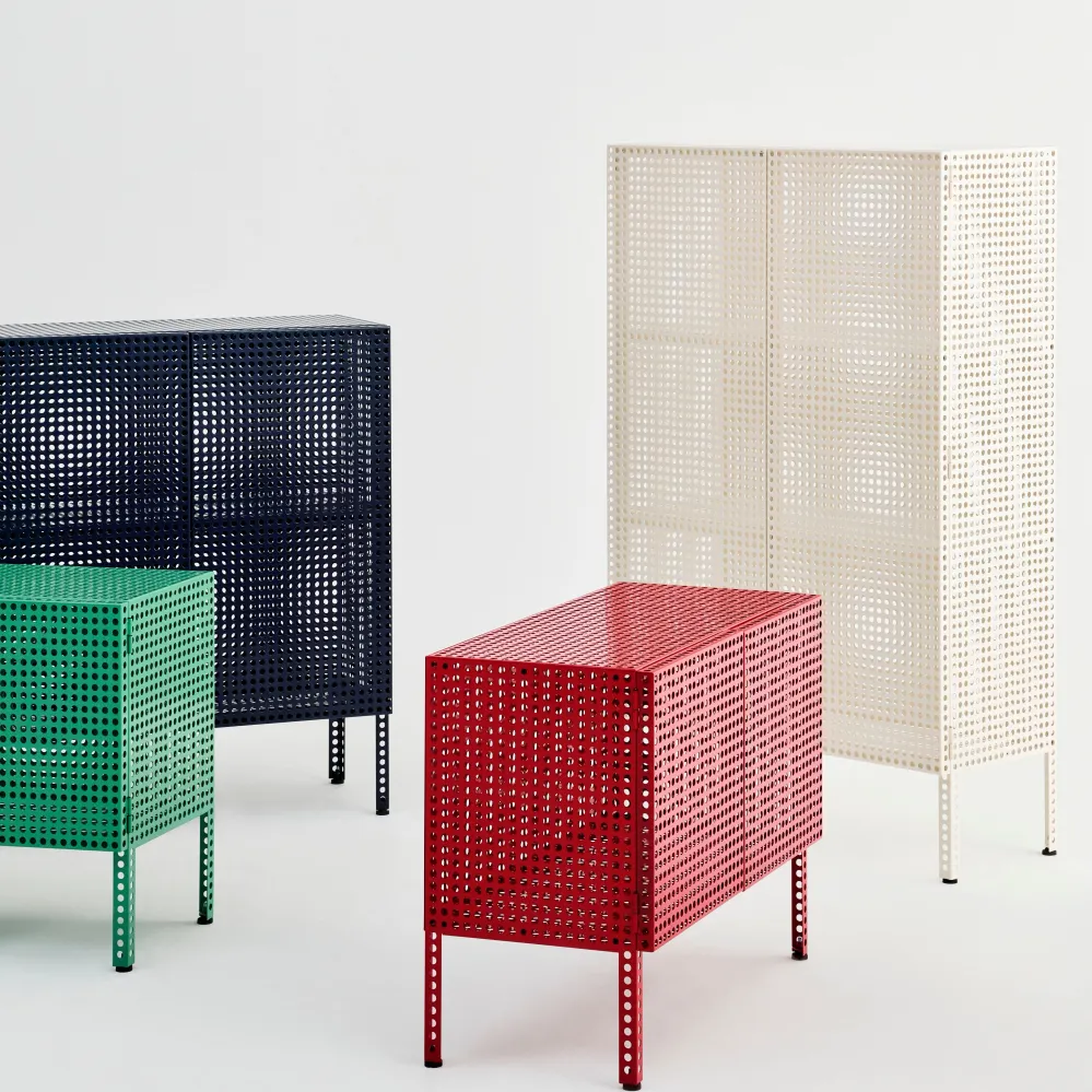 Komoda Perforated, Medium, Eggshell