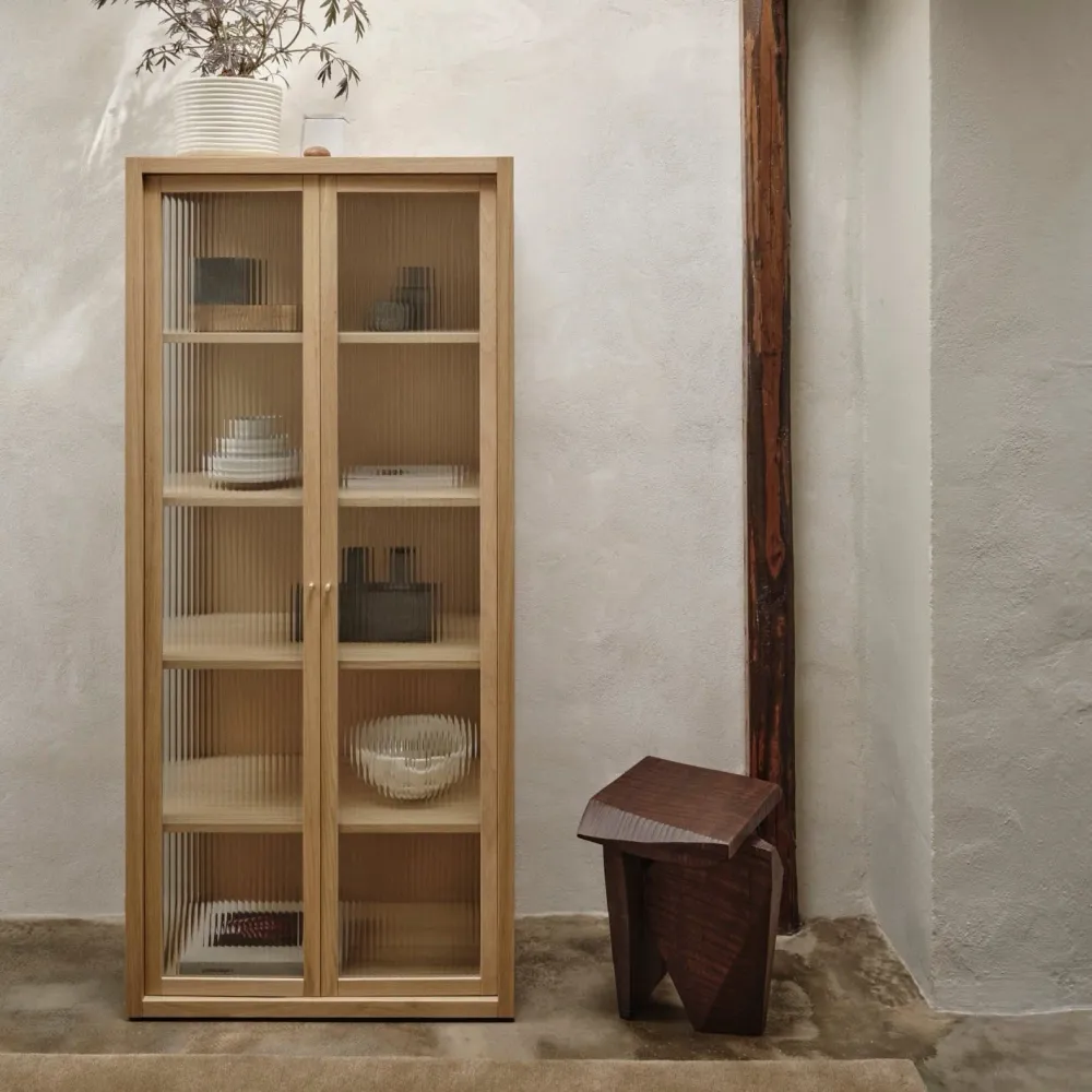 Vitrína Reed, Natural Oak