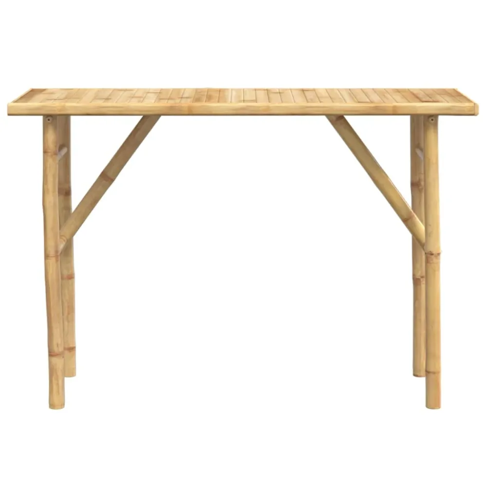 Konzolový stolek 115 x 39 x 75 cm bambus krémová