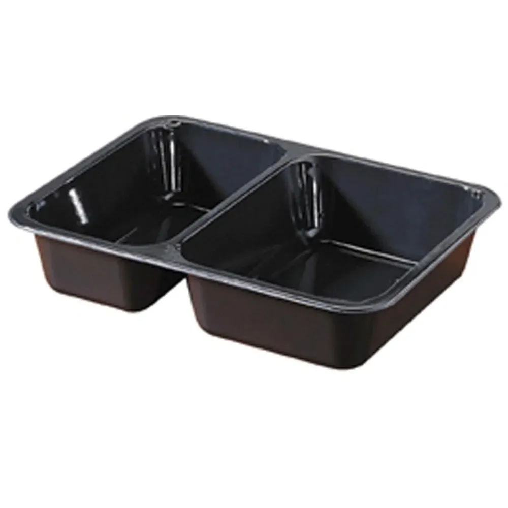 CPET shell 2 Black CPET 225x175x43 | Pack (300 pieces)