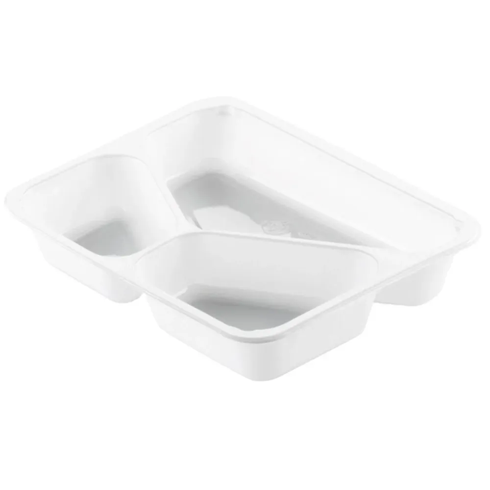 CPET shell 3 white CPET 225x175x43 | Pack (300 pieces)