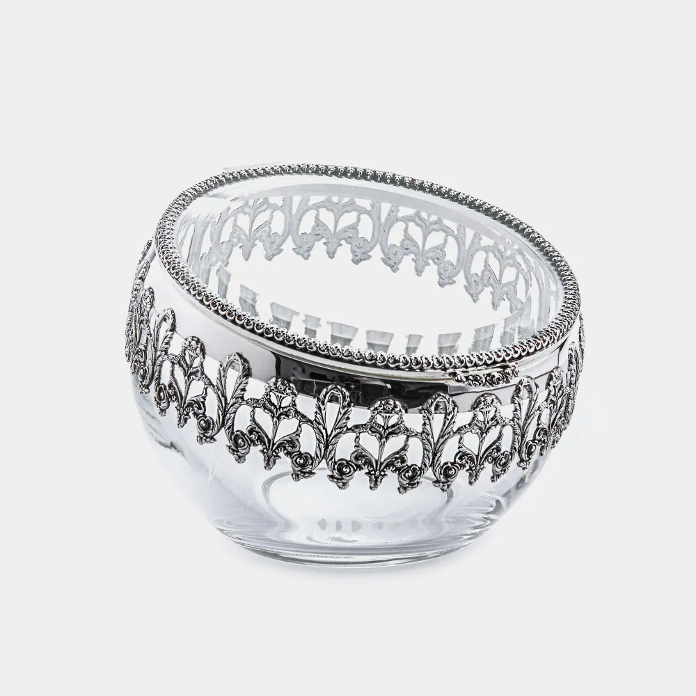 Centrální stříbrná mísa Leonardo, stříbro 925/1000, 220 g