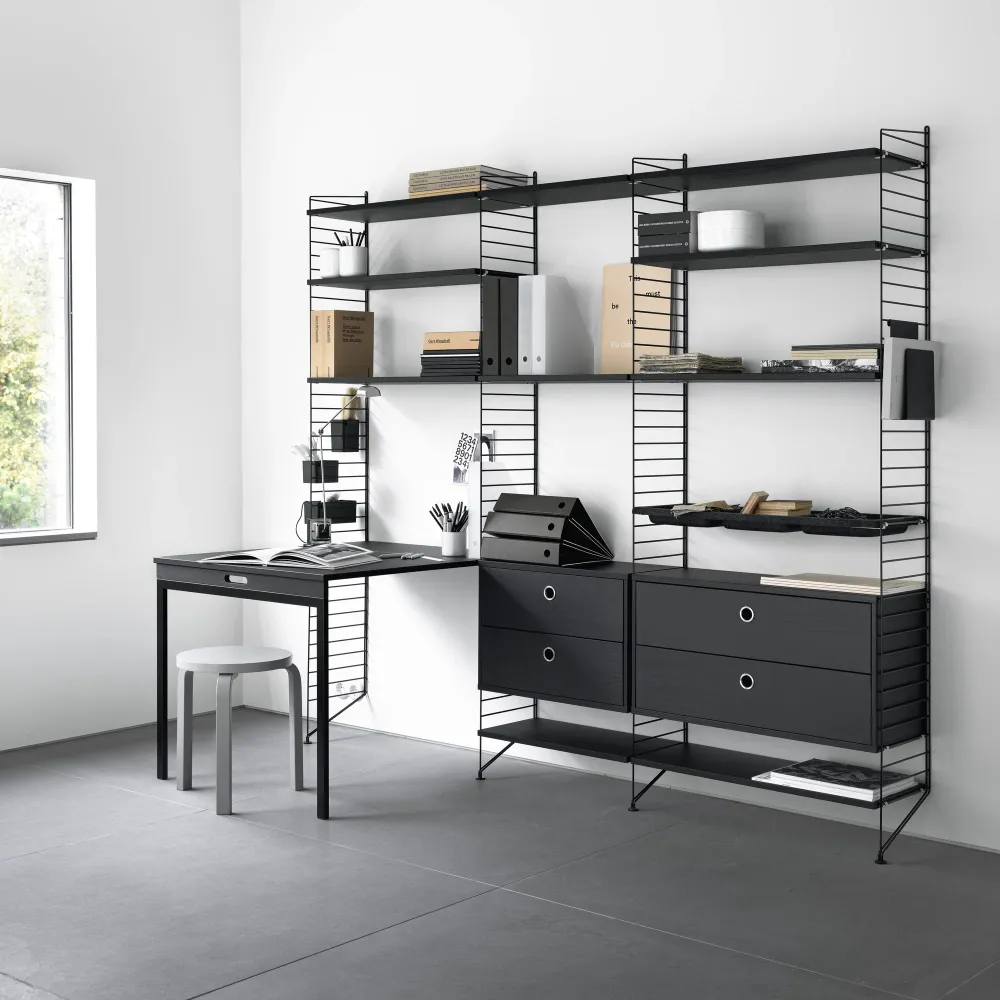 Výklopný stolek Folding Table, Black Ash
