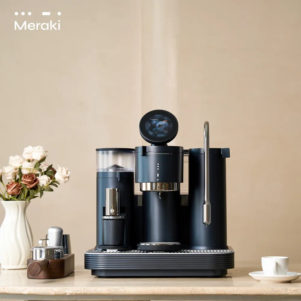 Meraki portafilter machine - Espresso stroj duální bojler s PID rotačním čerpadlem mlýnkem Timemore