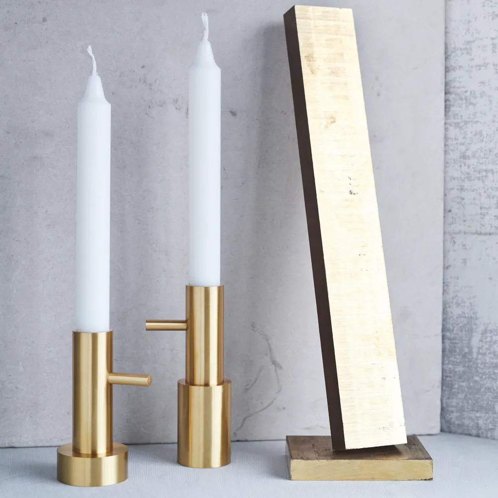 Svícen Candleholder, Small #2, Brass