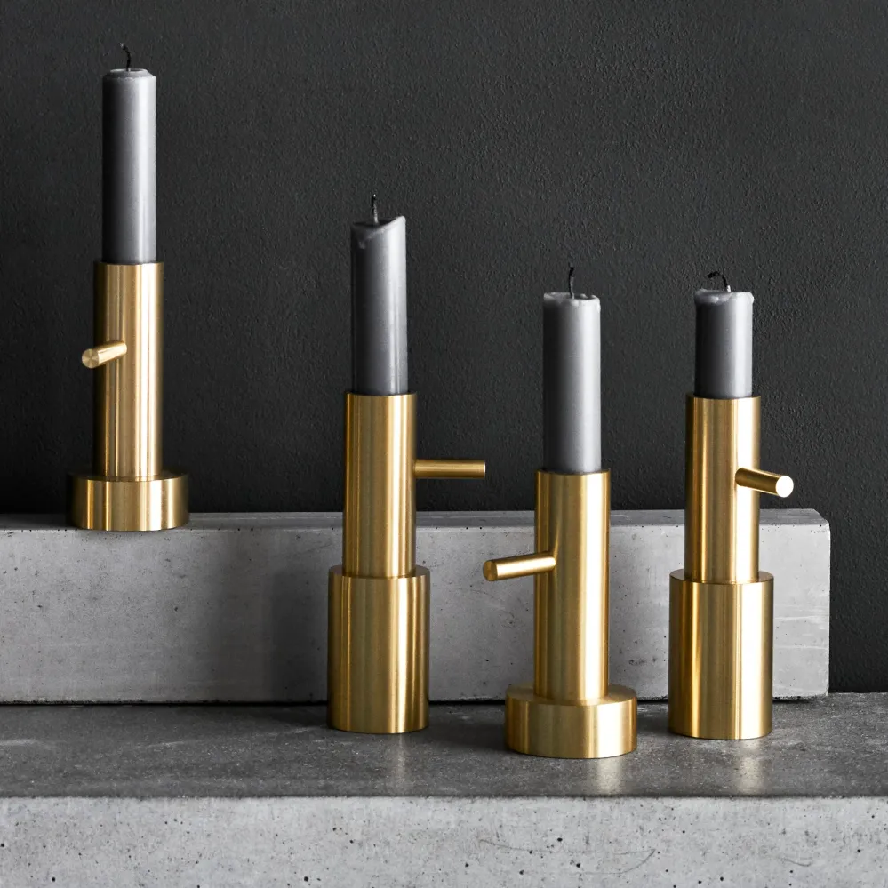 Svícen Candleholder, Small #1, Brass