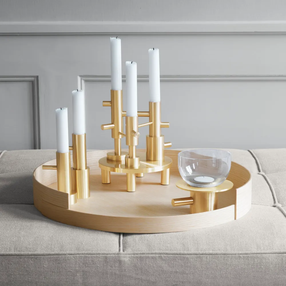 Svícen Candleholder, Small #1, Brass