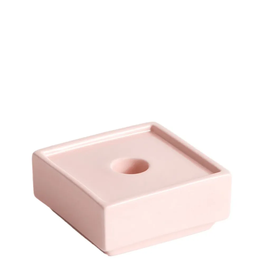 Svícen Mattone, Small, Light Pink