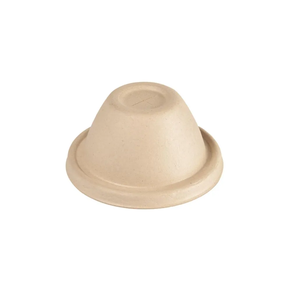 Bagass Dome lid all cups 35/47/59 CL Braun Bagasse | Pack (500 pieces)