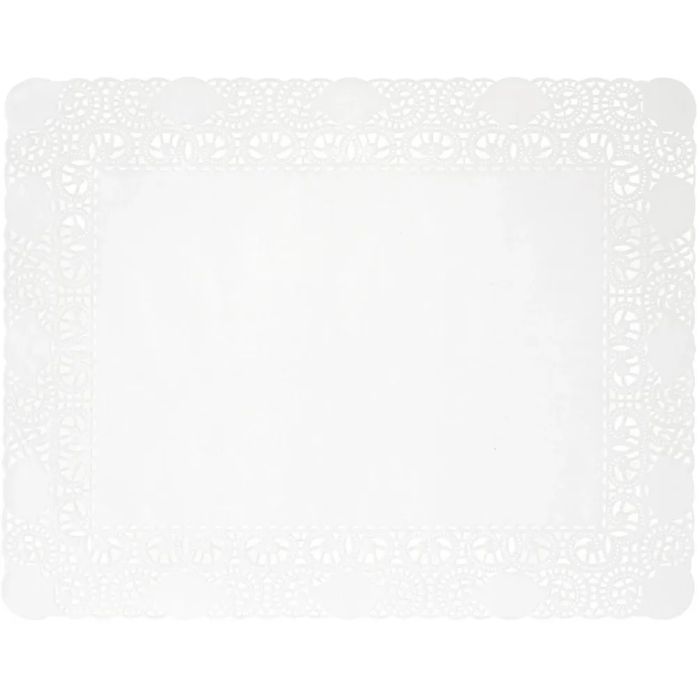Cake tips rectangular 20 x 30 cm white | Pack (250 pieces)