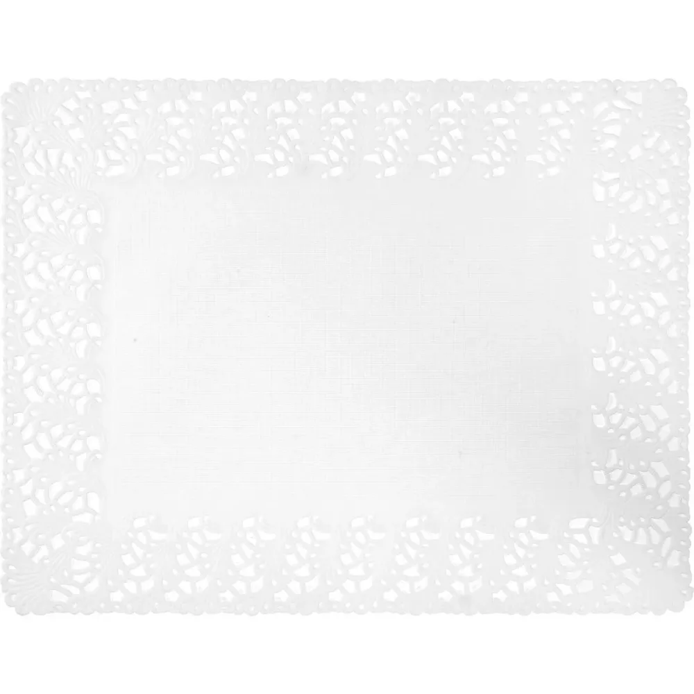 Cake top rechthoekig 35 x 45 cm wit | Pack (250 stuks)
