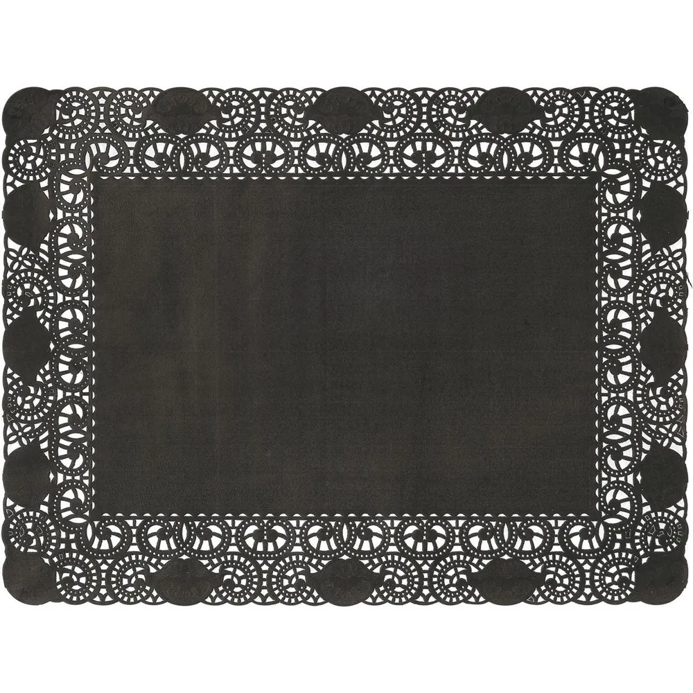Cake top rectangular 30 x 40 cm black | Pack (250 pieces)
