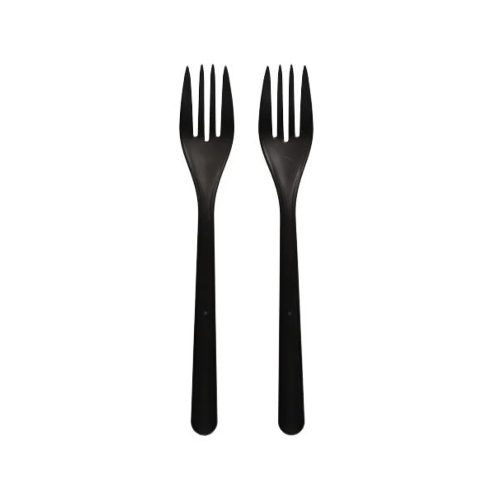 Circulware Haval forks víceúčelový PP 18.5 cm black extra stable | Pack (50 pieces)