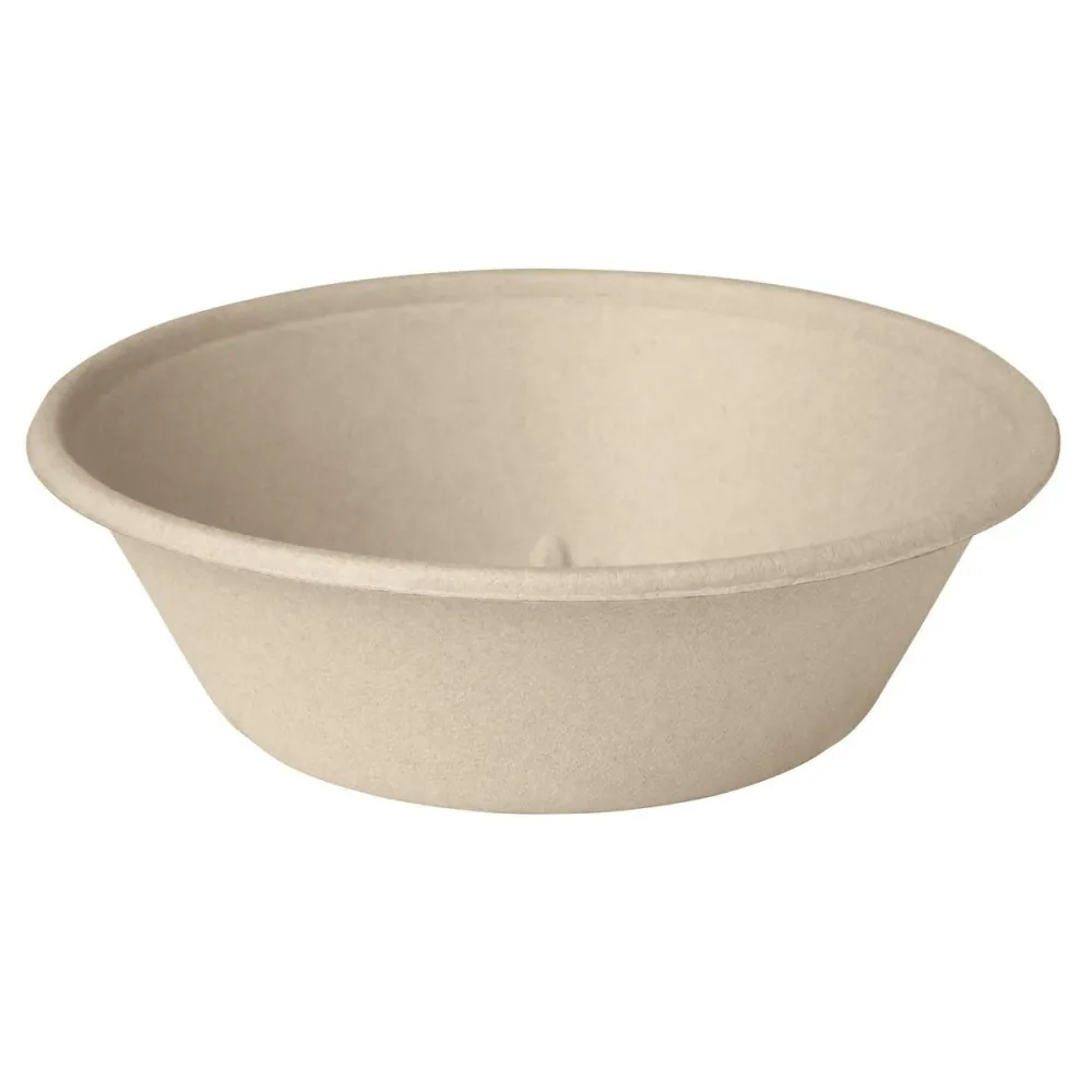 Enduring Bowl 1000 ml - uncoated Braun Bagasse 194x194x60 | Packung (40 Stück)