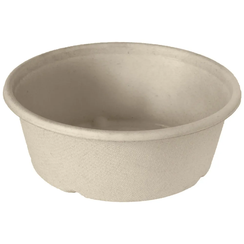 Enduring Bowl 1200 ml - coated Braun Bagasse BAT/PLA-coated 194x194x65 | Packung (40 Stück)