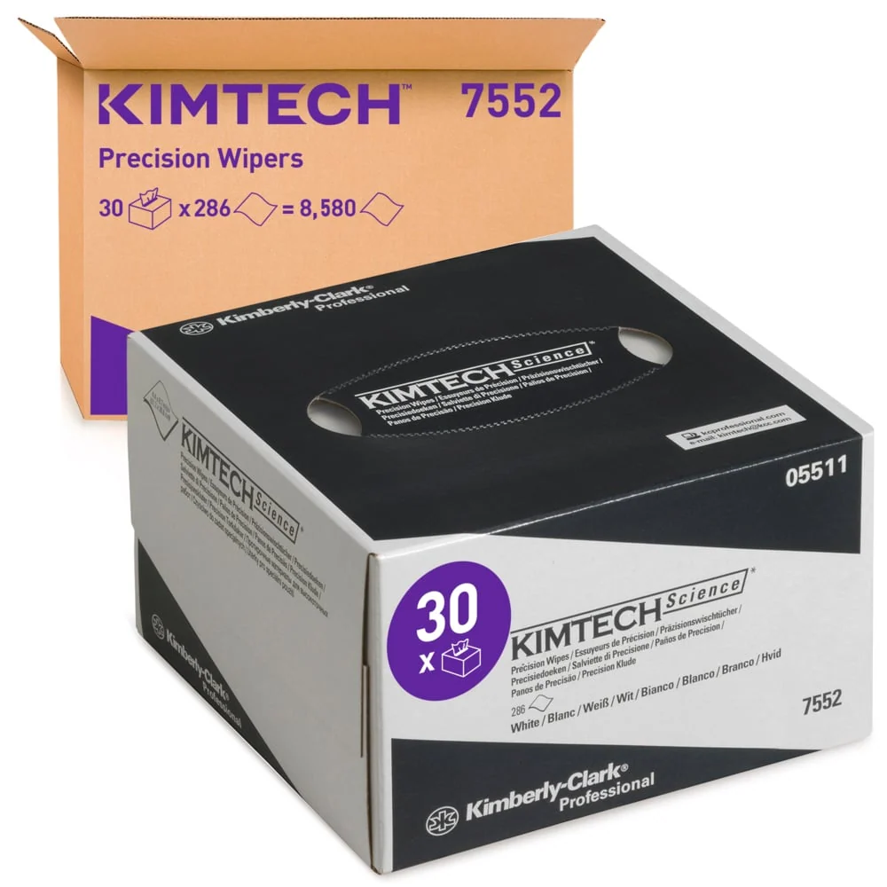 KimTech® Science precision towels - pluck box / white / miniaturní - 30 cartons x 286 sheets | Cardboard (30 boxes)