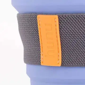 Mugg Återanvändbar/Fällbar. 12oz, Lavendelblå
