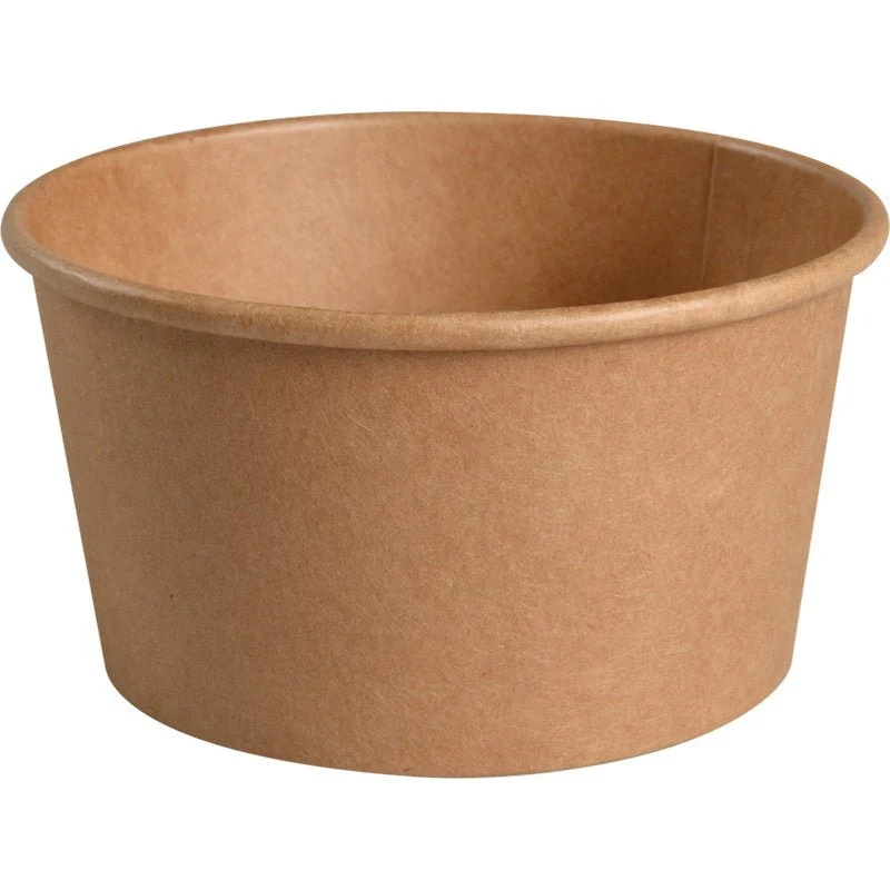 Schale, 400 ml, ø 11,5 cm, Kraft/PE, Braun | Packung (50 Stück)
