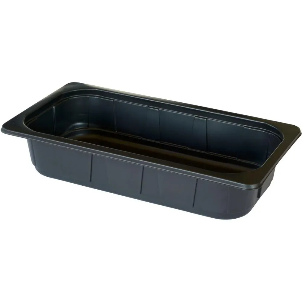 PP shell 1/3 GN black PP 325x176x65 | Pack (144 pieces)
