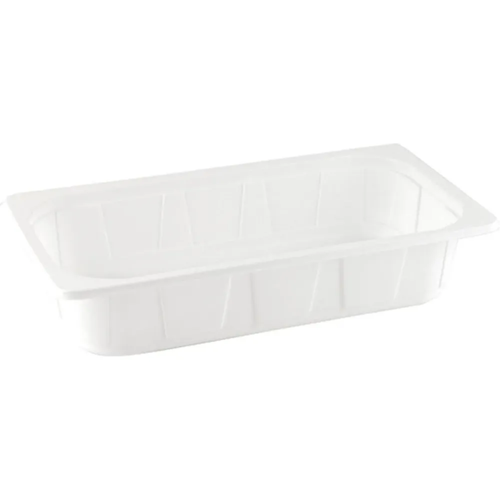 PP shell 1/3 GN white PP 325x176x65 | Pack (144 pieces)