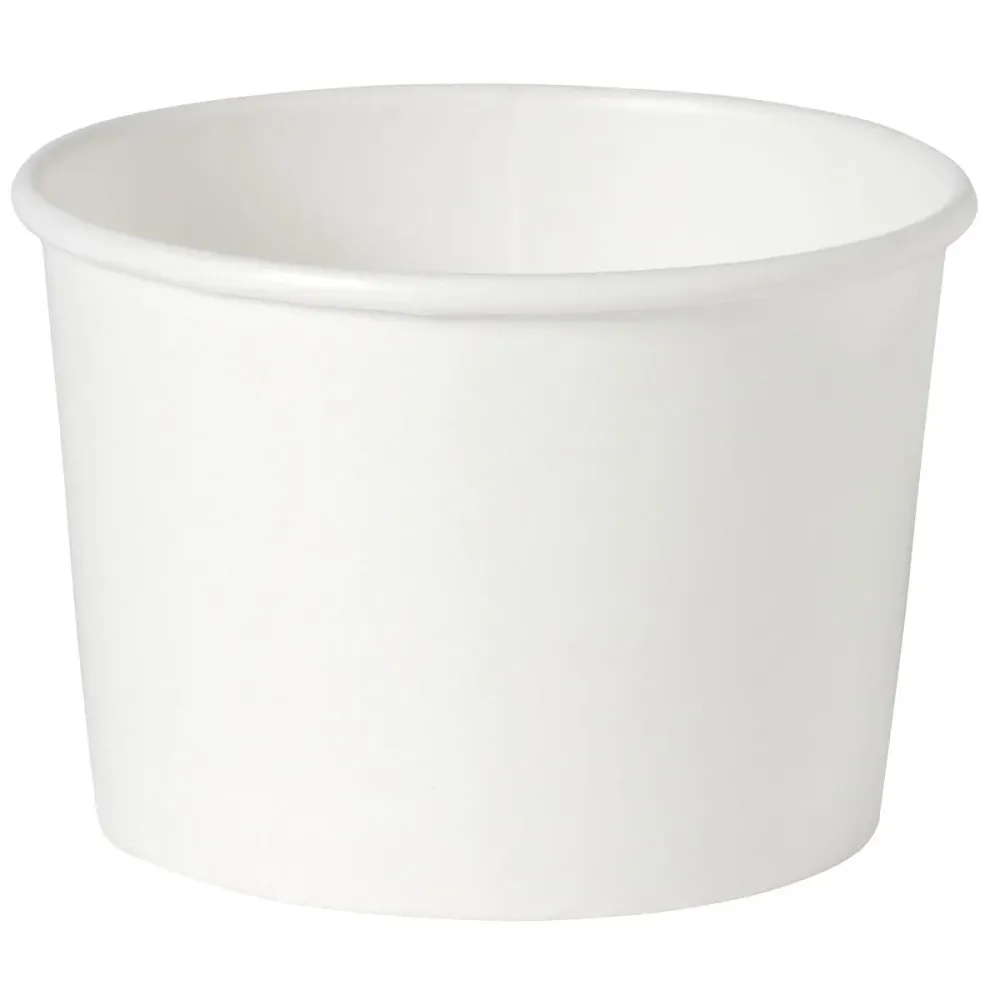 Soup cup basic white cardboard/PE