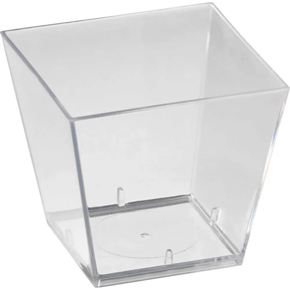 Square Transparent PS 47x47x45 | Pack (100 pieces)