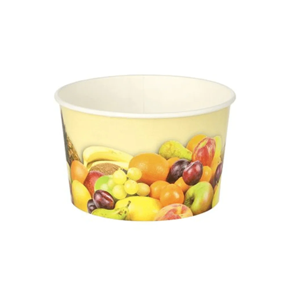 Starpak ice cream cup to go cardboard around 250 ml Ø 10 cm · 6 cm "fruits" | Shrink foil (200 pieces)