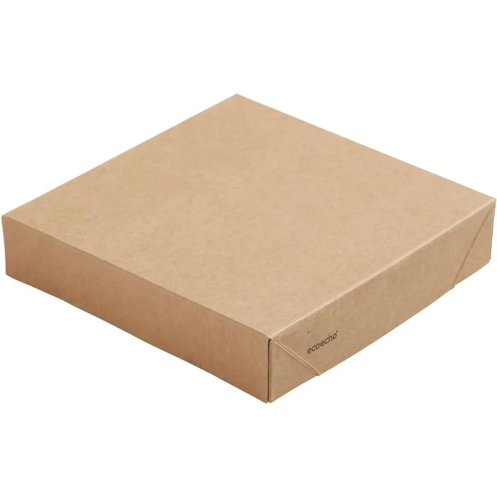 Viking Block Deckel Karton Braun Karton/PLA 140x140x29 | Packung (300 Stück)
