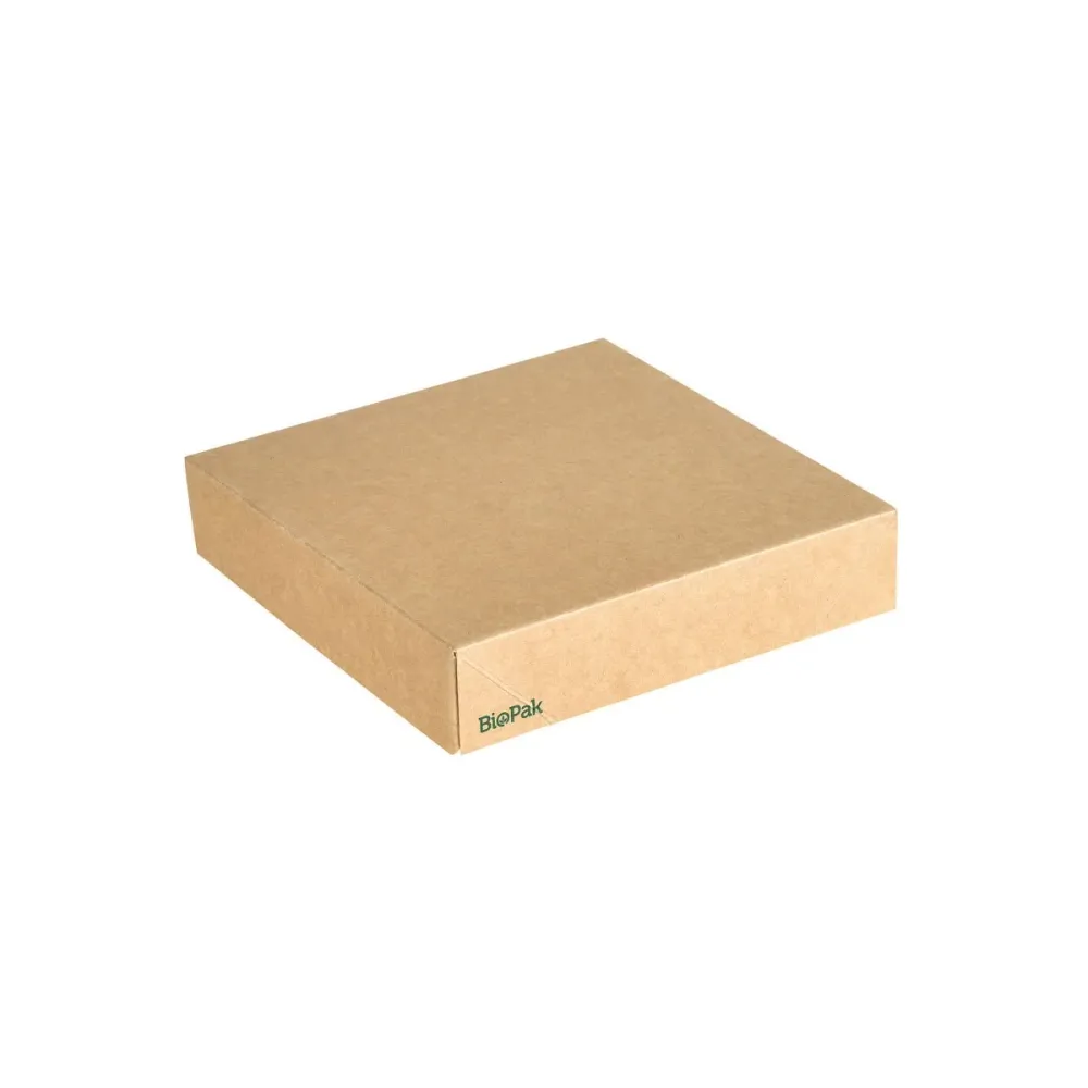 Viking Block Deckel Karton Braun Karton/PLA 140x140x29 | Packung (300 Stück)