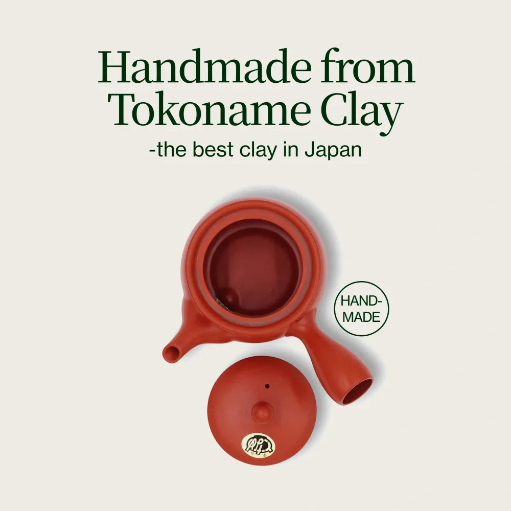 Červená Japonská Hliněná Konvice