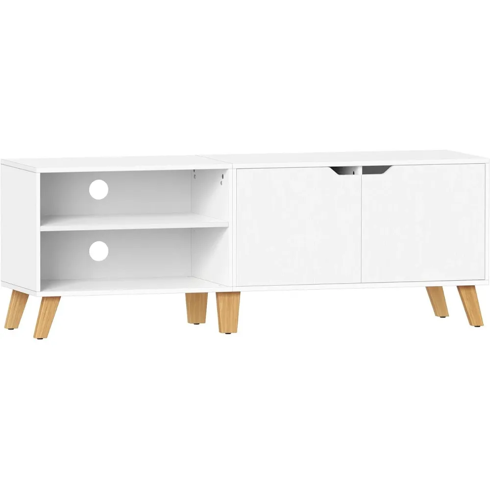 TV skříň se 2 dveřmi, 40 x 140 x 50 cm, bílá