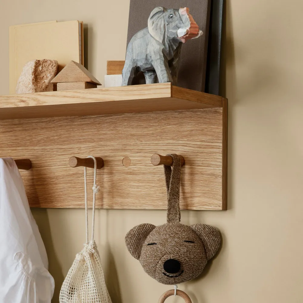 Věšák s poličkou Place Rack Medium, Oak